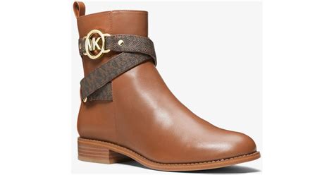 michael kors rory bootie leather|rory leather ankle boots.